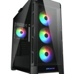 CC-COUGAR Case DUOFACE PRO RGB Tempered Glass MiddlePlus ATX Black (4x120mm ARGB fans preinstalled, 2 Front Panels)