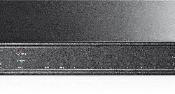 TP-LINK Switch TL-SG2210P, 8-Port Gigabit Smart PoE Switch with 2 SFP Slots