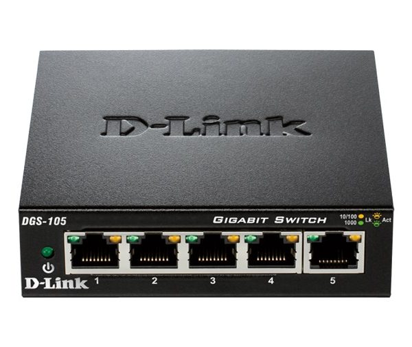 D-LINK SWITCH DGS-105/E 5 PORT 10/100/1000Mbps