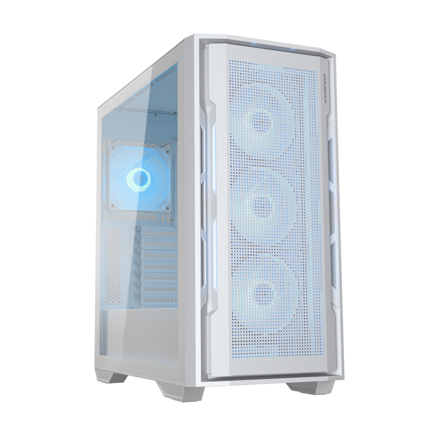CC-COUGAR Case UNIFACE RGB Middle ATX White USB 3.0 CC-COUGAR Case UNIFACE RGB Middle ATX White USB 3.0 - Image 1