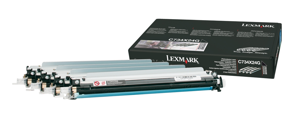 LEXMARK Photoconductor 4-Unit Pack C734X24 LEXMARK Photoconductor 4-Unit Pack C734X24 - Image 1
