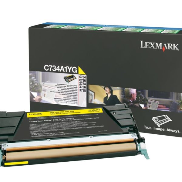 LEXMARK Toner Standard Yellow C734A1Y