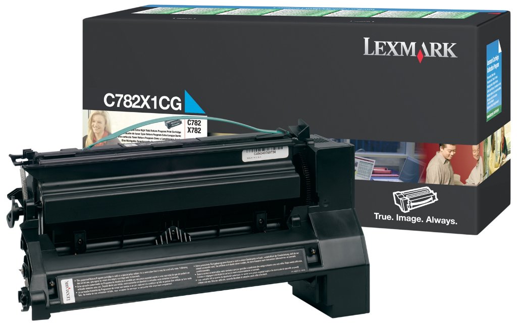 LEXMARK Toner Extra High Cyan C782X1CG LEXMARK Toner Extra High Cyan C782X1CG - Image 1