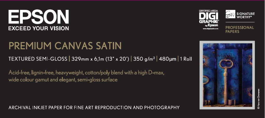 EPSON Paper Premium Canvas Satin rolls C13S041845 EPSON Paper Premium Canvas Satin rolls C13S041845 - Image 1