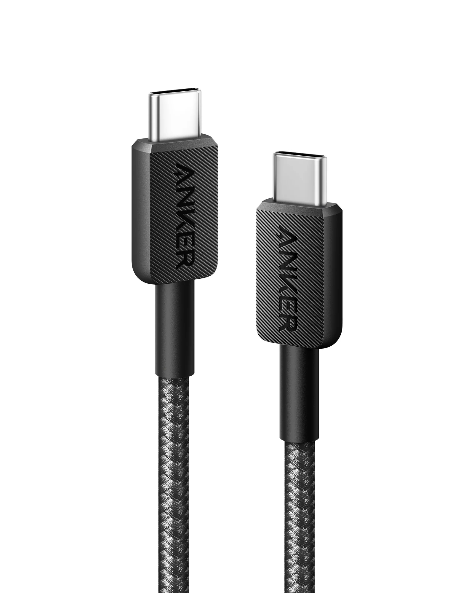 ANKER 322 USB-C to USB-C Cable 480MBps ANKER 322 USB-C to USB-C Cable 480MBps, 60W, 0.9m Black - Image 1