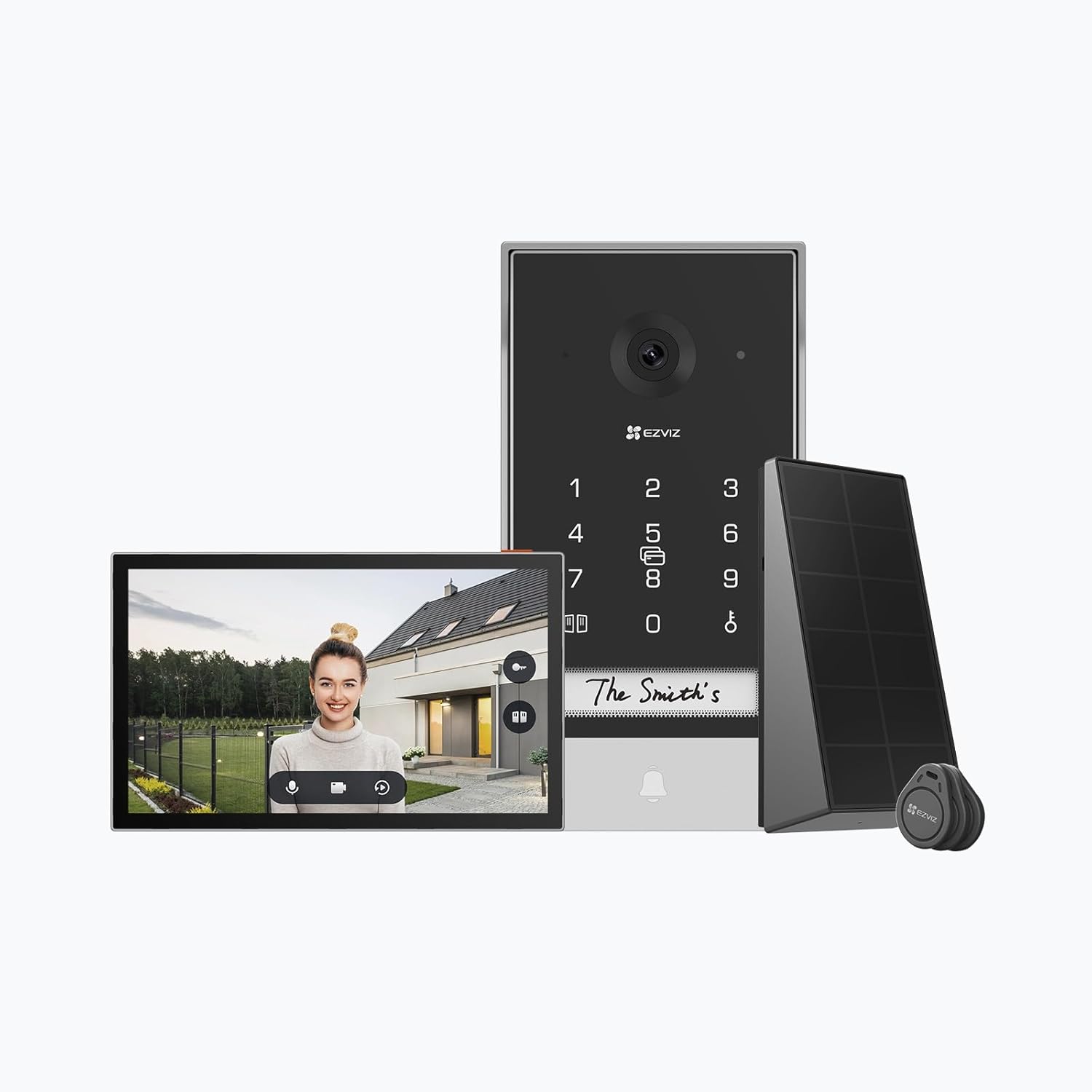 EZVIZ Wi-Fi Video Doorphone EP7 Kit with solar Panel EZVIZ Wi-Fi Video Doorphone EP7 Kit with solar Panel - Image 1