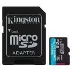 KINGSTON Memory Card SDCG4/512GB Canvas Go PLUS Class 10, UHS-I, U3, V30, A2