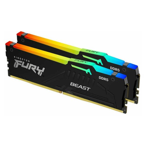 KINGSTON Memory KF552C40BBAK2-64 FURY Beast RGB DDR5, 5200MT/s, 64GB KIT OF 2