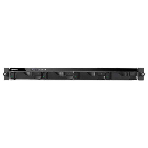 ASUSTOR NAS LOCKERSTOR 4 RD AS6504RD RACK 1U 4-BAY 3,5''/Intel Atom C3538 Quad-Core/8GB DDR5/2x  2.5GbE, 2x1GbE Port/D/Dual 250W PSU