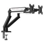 ANDA SEAT Monitor ARM / Stand A6D-2S  Black White Dual, Weight Capacity (per Screen): 2-9kg