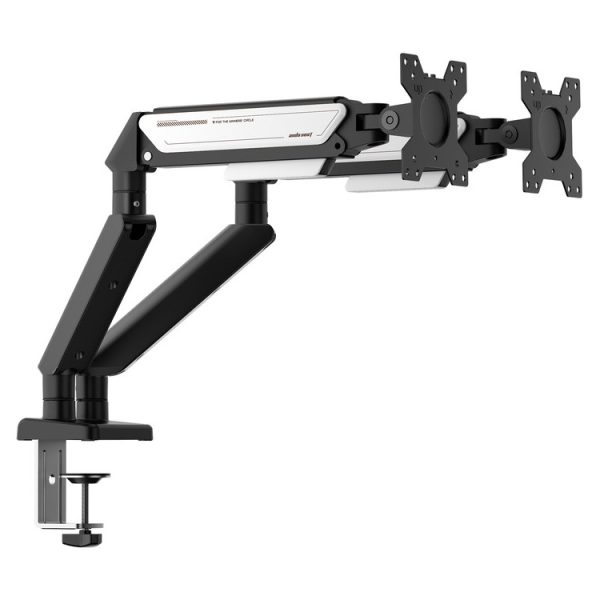 ANDA SEAT Monitor ARM / Stand A6D-2S  Black White Dual, Weight Capacity (per Screen): 2-9kg