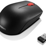 LENOVO Essential Compact Wireless Mouse, Black