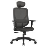 VERO OFFICE CHAIR ERGOSTYLE 2040 BLACK with HEADREST