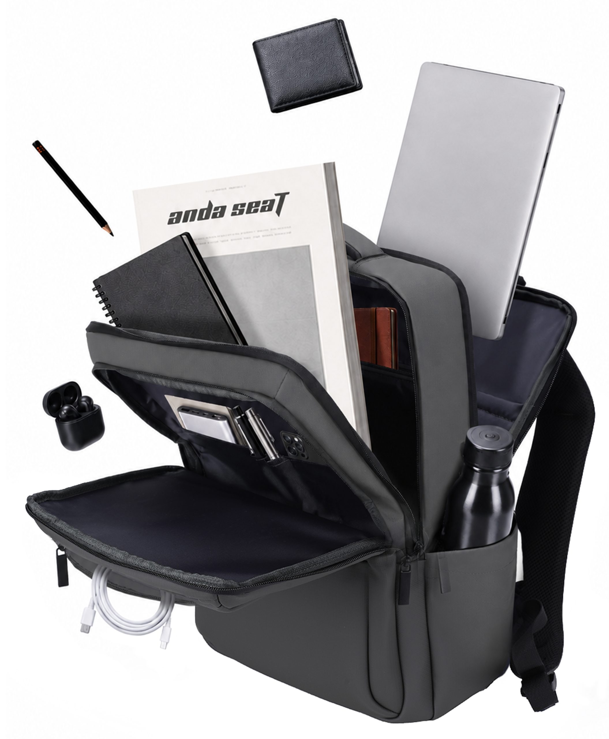 278-00-ADSBGPRODG ANDA SEAT Backpack PROLINE 16" 42x30x15cm DARK GREY - Image 1